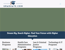 Tablet Screenshot of graduate.com